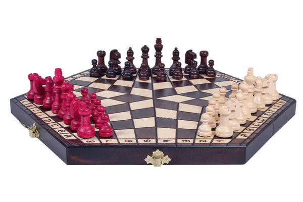 Three-Player Chess Set – Medium (40×35cm)
