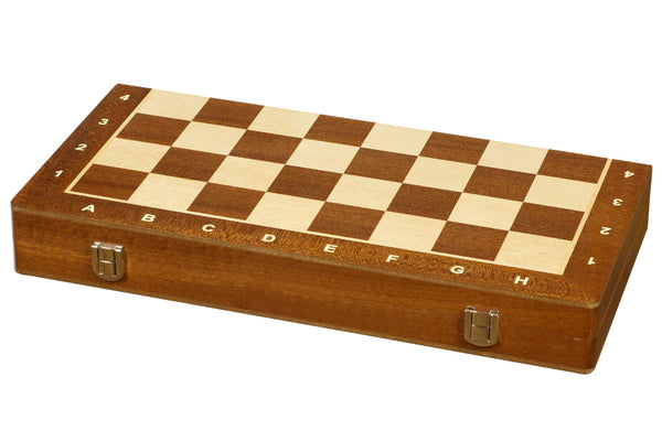 Sapele Inlaid Chess Piece Box