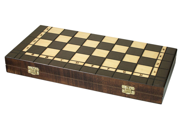 3-in-1 Wood Game Set – Chess, Checkers & Backgammon (40×40cm)