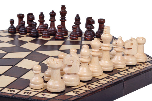 Three-Player Chess Set – Medium (40×35cm)
