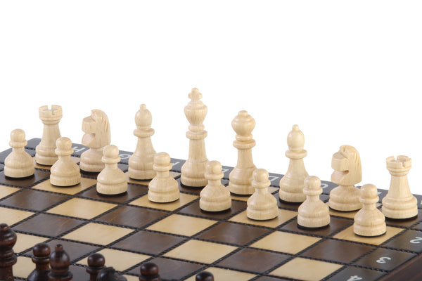 School Game Board – Chess, Checkers & Backgammon (28×28cm)