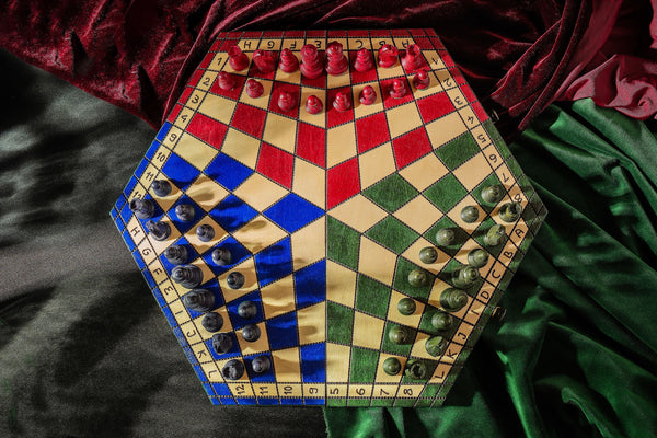 Three-Player Chess Set – Large (54×47cm)