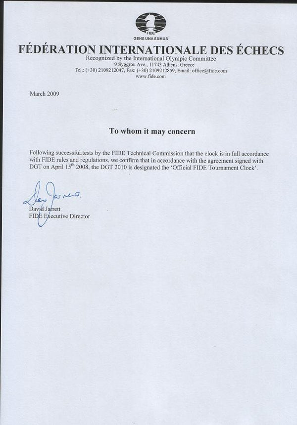 DGT 2010 Chess Clock