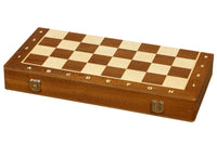 Sapele Inlaid Chess Piece Box