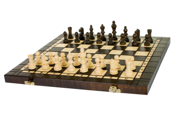3-in-1 Wood Game Set – Chess, Checkers & Backgammon (40×40cm)