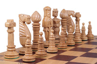 Oak Carved Chess Set