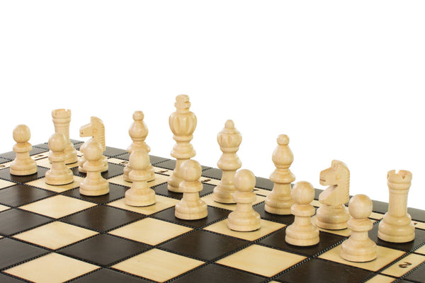 3-in-1 Wood Game Set – Chess, Checkers & Backgammon (40×40cm)