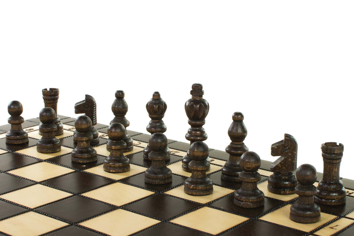 3-in-1 Wood Game Set – Chess, Checkers & Backgammon (40×40cm)