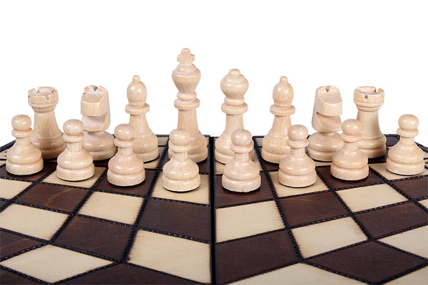 Three-Player Chess Set – Small (32×28cm)