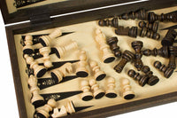 3-in-1 Wood Game Set – Chess, Checkers & Backgammon (40×40cm)