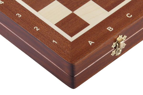 Magnetic Chess Set with Inlaid Pieces – Large (35×35cm)