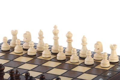 School Game Board – Chess, Checkers & Backgammon (28×28cm)