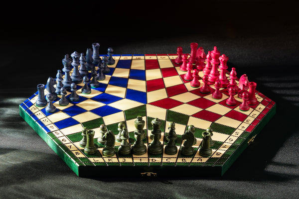 Three-Player Chess Set – Large (54×47cm)
