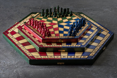 Three-Player Chess Set – Medium (40×35cm)