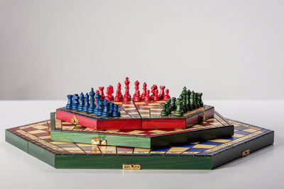 Three-Player Chess Set – Large (54×47cm)