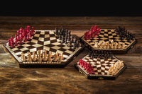 Three-Player Chess Set – Small (32×28cm)
