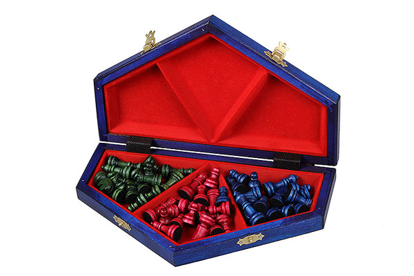 Three-Player Chess Set – Small (32×28cm)