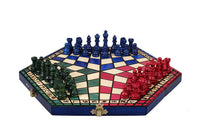 Three-Player Chess Set – Small (32×28cm)