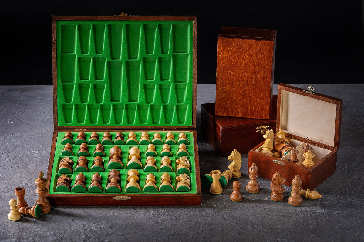 Luxe Wooden Chess Piece Tray (90mm King)