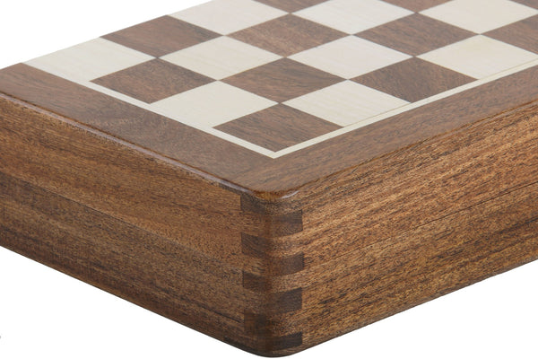 Magnetic Chess Set with Inlaid Chessboard