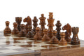 Magnetic Chess Set with Inlaid Chessboard