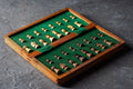 Magnetic Chess Set with Inlaid Chessboard