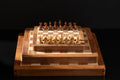 Magnetic Chess Set with Inlaid Chessboard