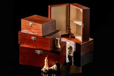 Staunton Wooden Chess Piece Box (100mm King)