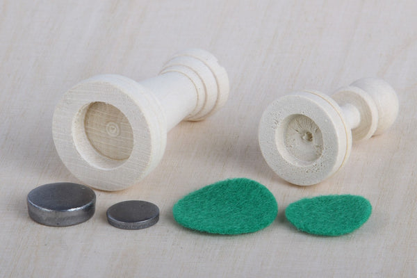 DIY Raw Wood Chess Pieces to Paint Yourself