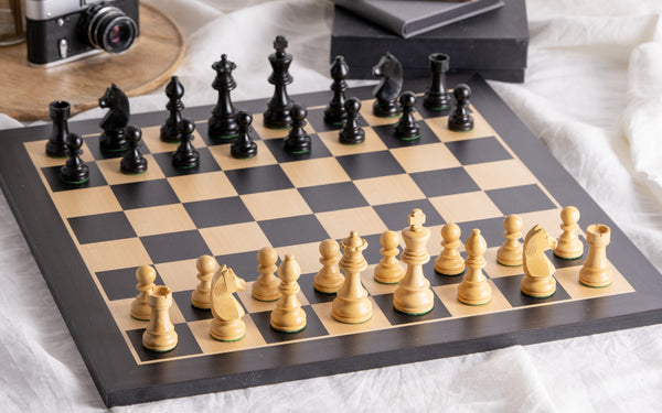 Timeless Ebonised Chess Set