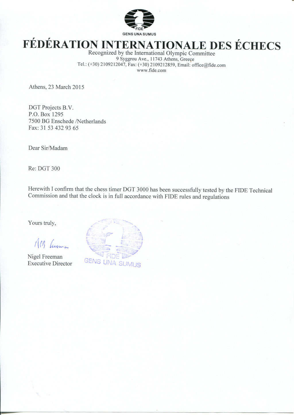 DGT 3000 Chess Clock (Limited Edition)