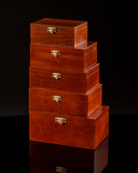 Staunton Wooden Chess Piece Box (90mm King)